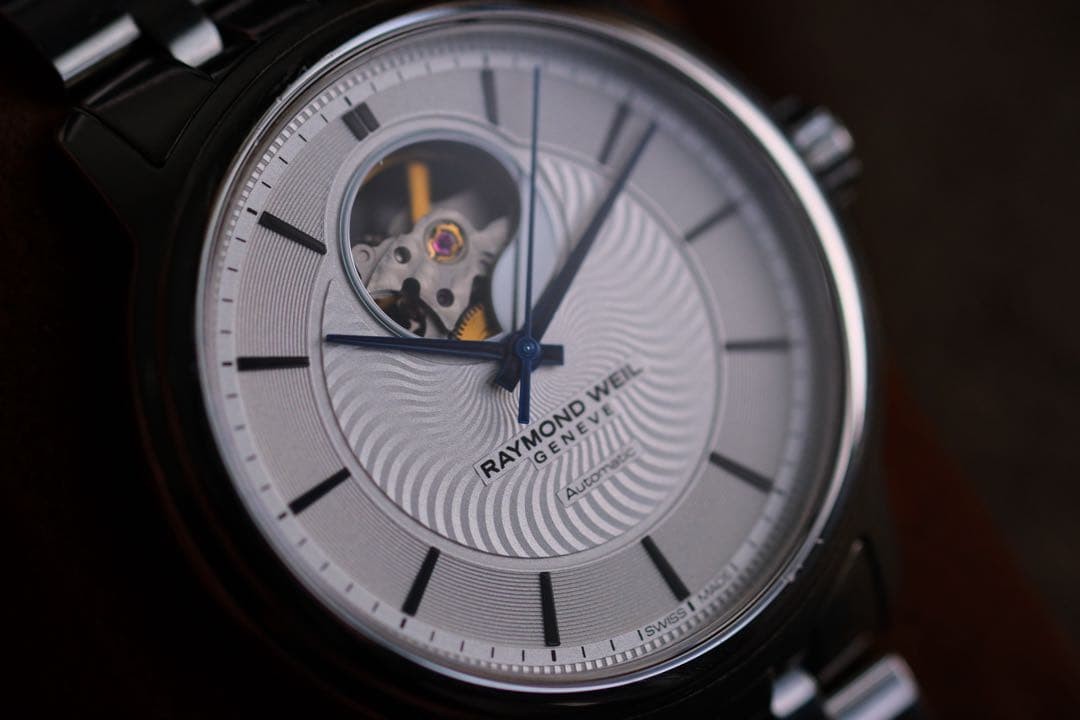 Raymond Weil Maestro Swiss Automatic Watch 395mm Steel Open Heart