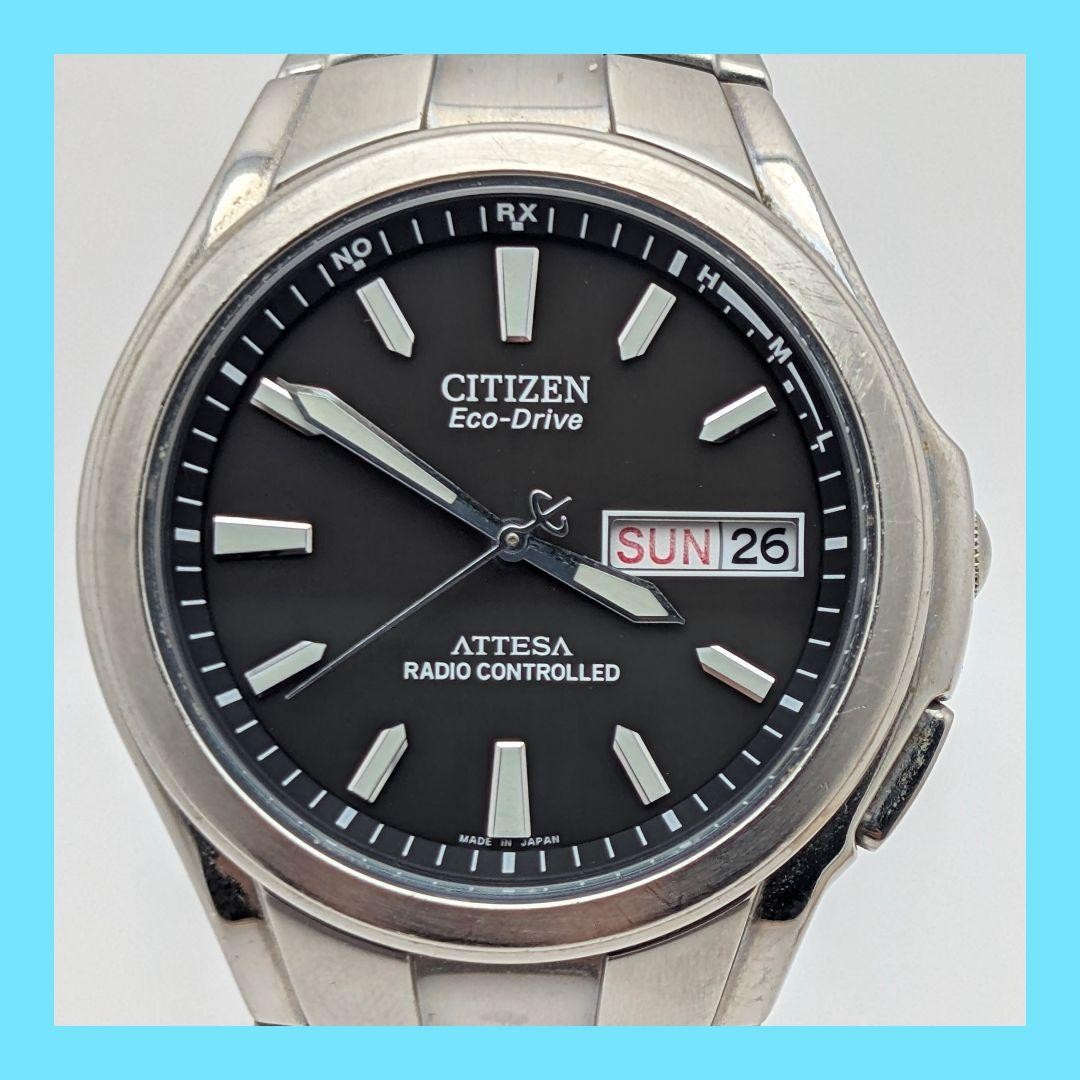 CITIZEN ECO-DRIVE Solar Wristwatch Black Dial 38.9 mm Case