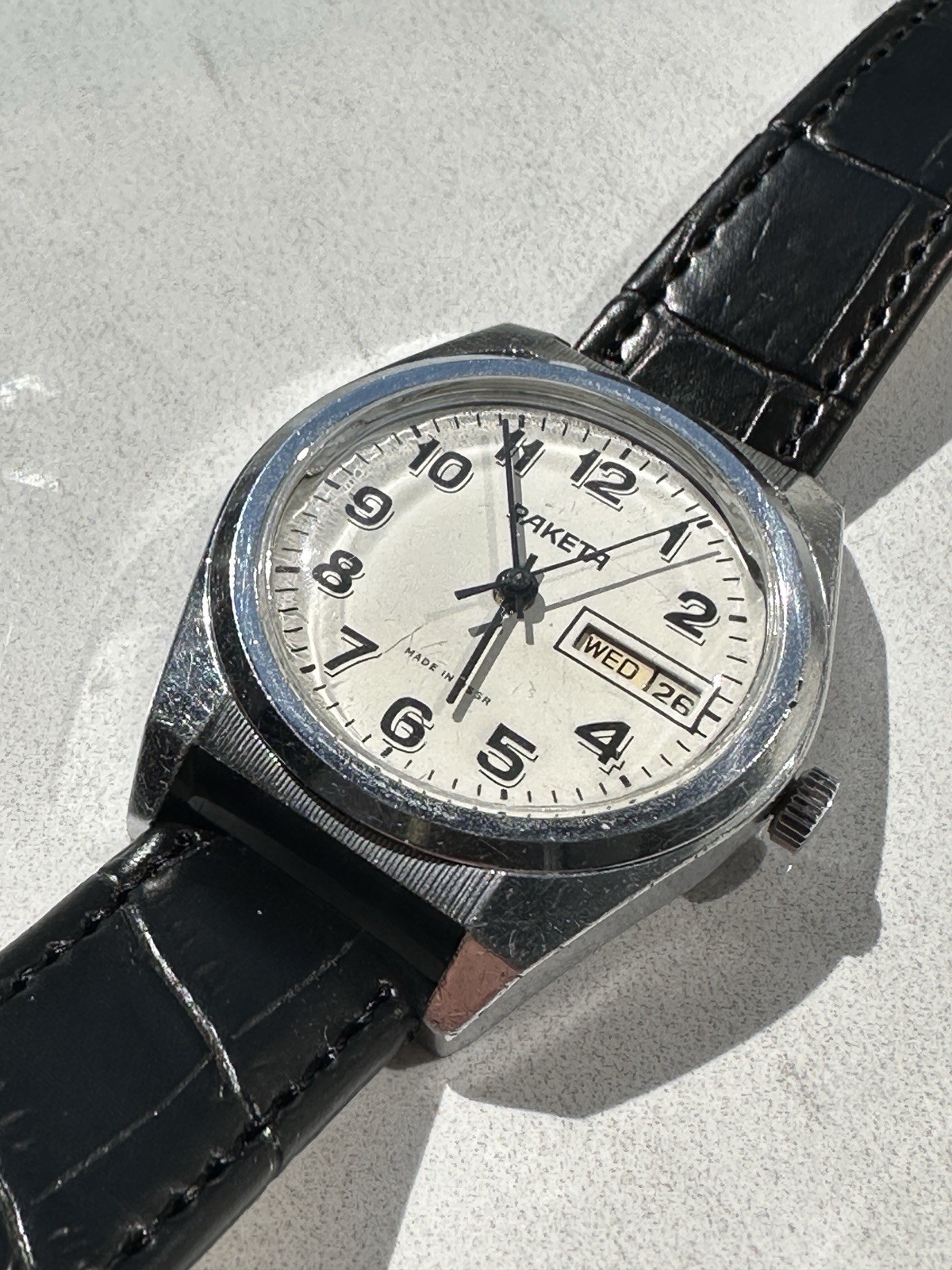 Vintage Soviet men’s mechanical watch RAKETA “Rolex” Cal 2628 H. USSR.