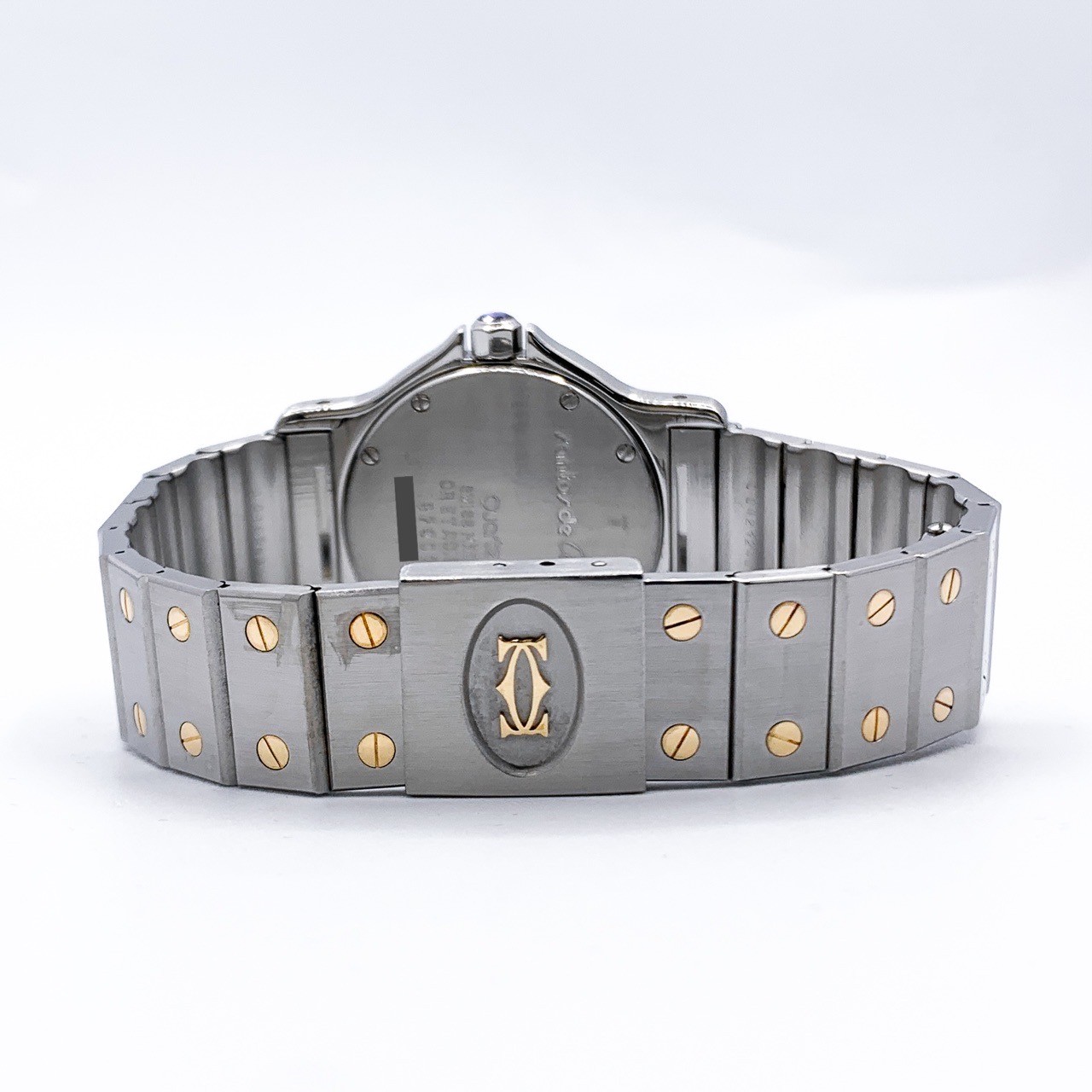 CARTIER Santos Octagon LM Date 3-Hand Two-Tone unisex Watches Watch
