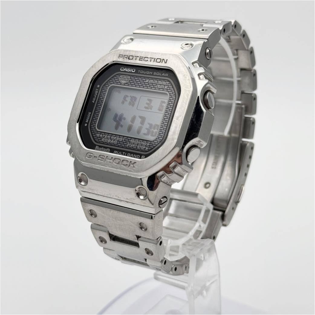 CASIO G-SHOCK GMW-B5000D-1JF Full Metal Solar Bluetooth Watch Men Black In hand