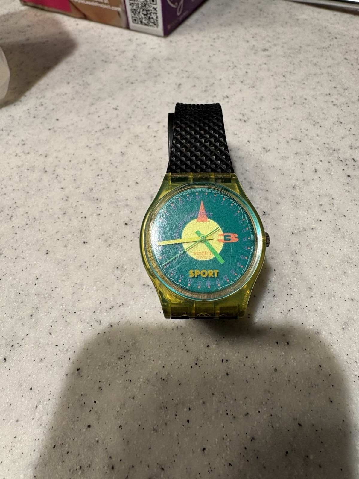 Swatch Sport Watch Multicolour AG 1991 Model needs battery untested