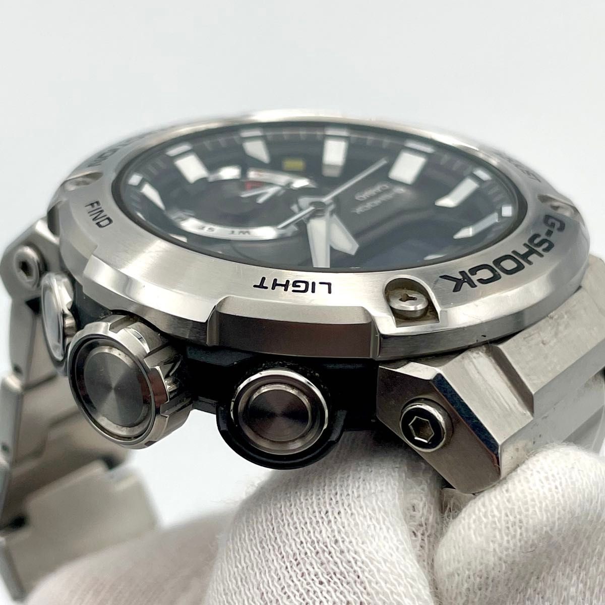 CASIO G SHOCK G Shock Wristwatch Ana Digi Metal Band Tough Solar GST B200D 1AJF