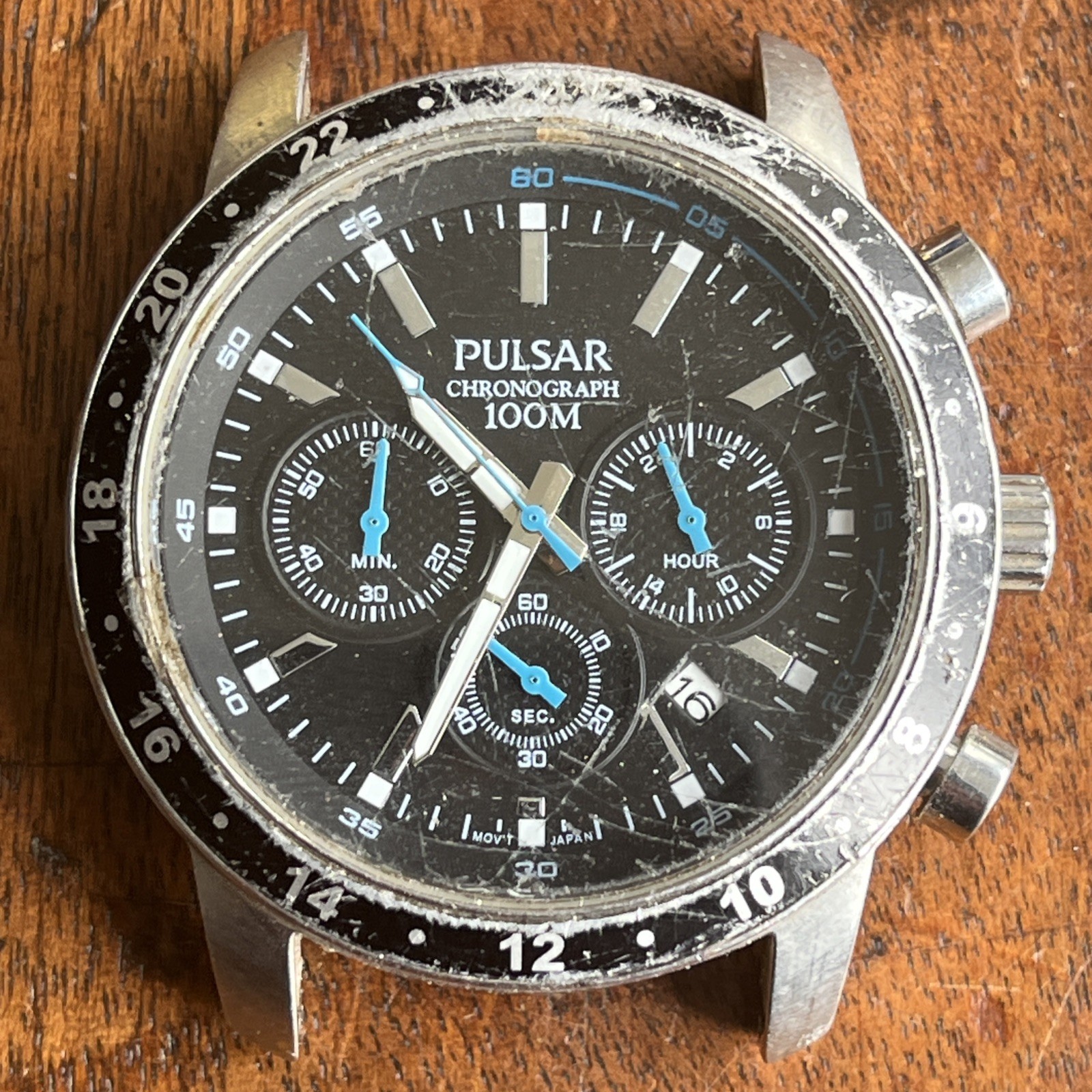 Pulsar Men’s Quartz Chronograph VD53-X055. 44mm Working