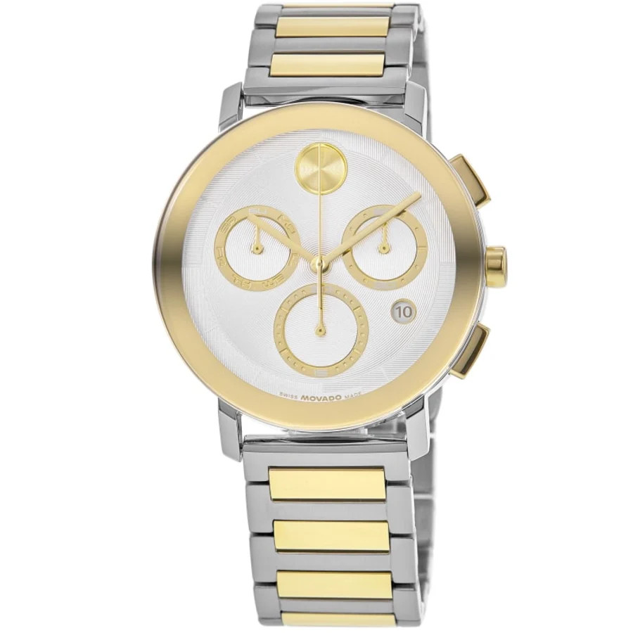 New Movado Bold Evolution Quartz Chronograph Silver Dial Men’s Watch 3601100