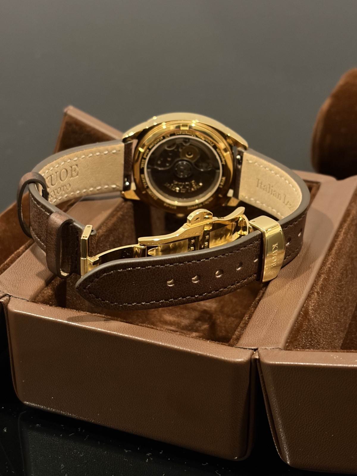 KUOE Kyoto Royal Smith 90-008 Gold Case Green Dial — Discontinued, Full Set