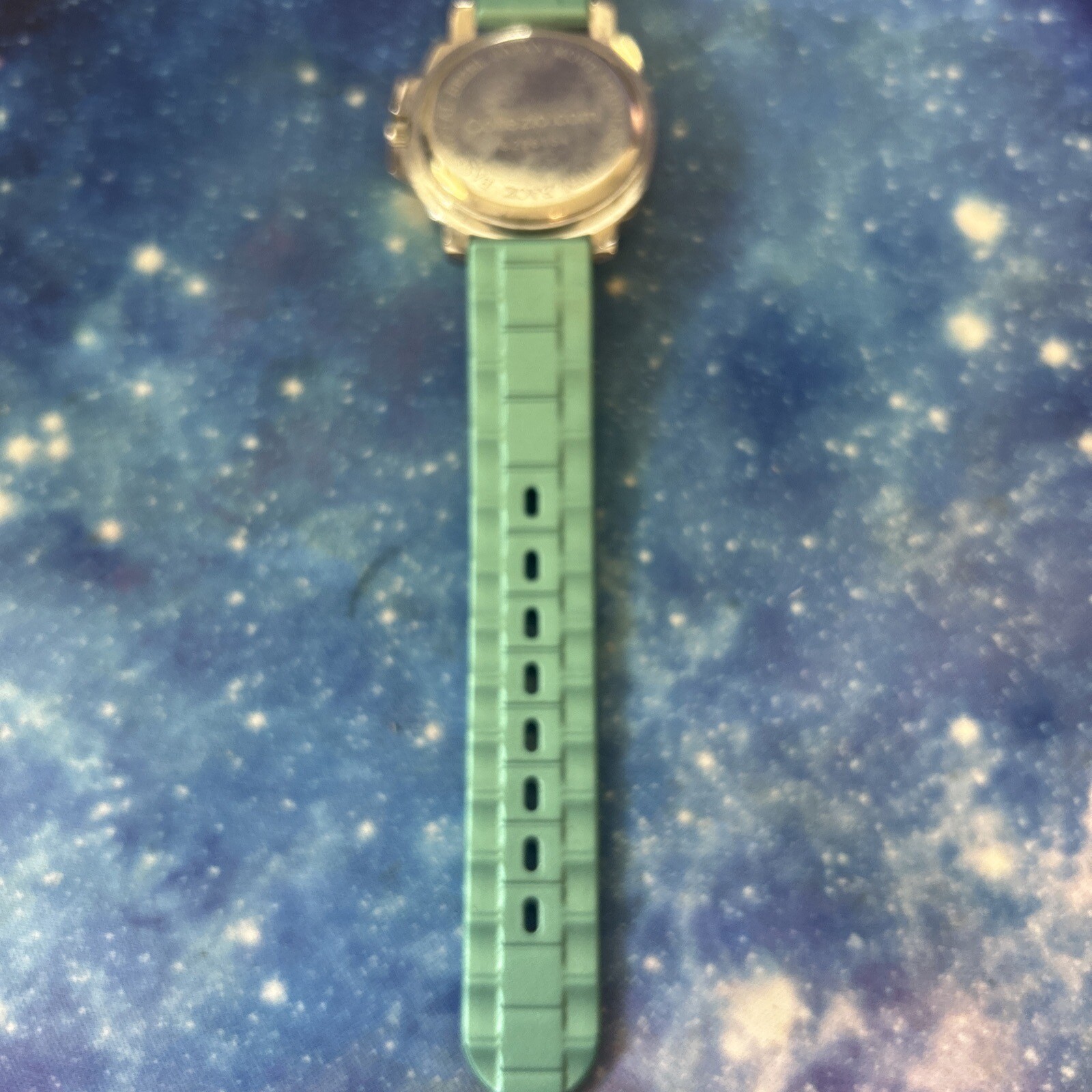 Collezio Teal Crystal Dial Rubber Silicone Band Watch