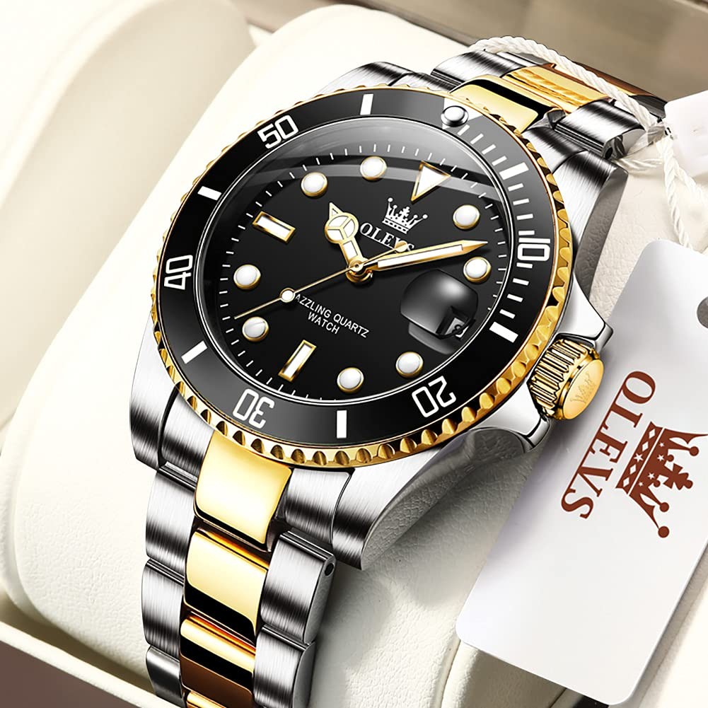 Reloj Para Hombre Dorado Elegante Uso Formal Casual Calidad 40mm 3atm TOP NUEVO