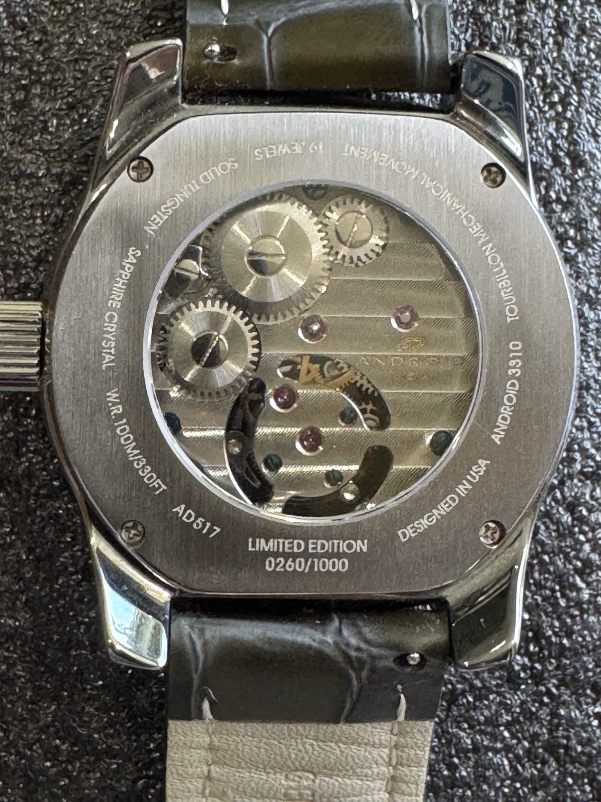 Giant Android Limited Edition Tourbillon w Blue MOP dial Sun/Moon, 24 Hr dial
