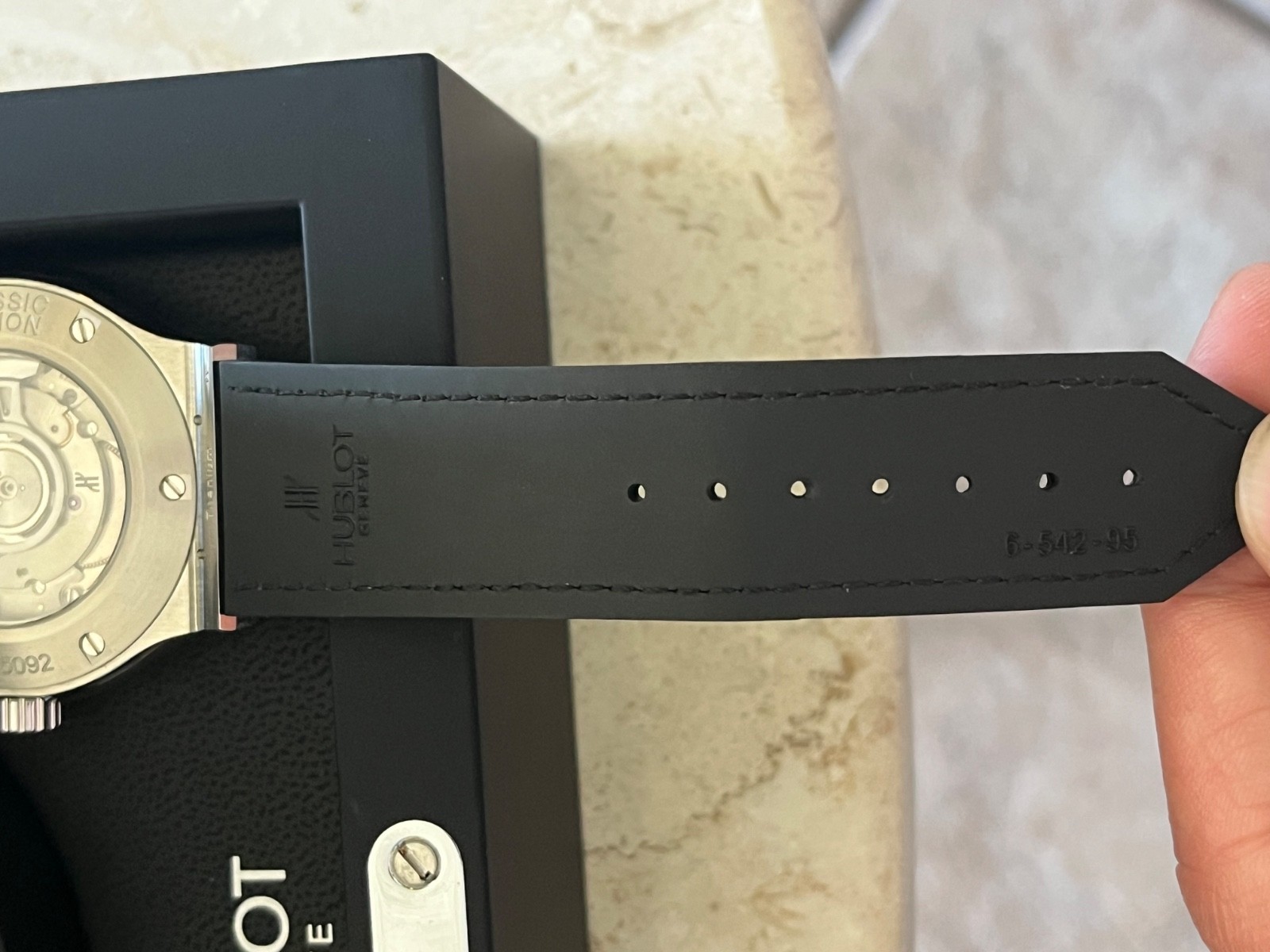 Hublot Classic Fusion 42mm Automatic Black Dial Steel Men’s Watch – Box Only