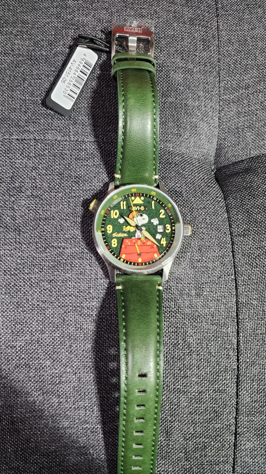 AVI-8 Men’s Mckellar Dual Time Peanuts Snoopy Flying Ace Ltd Edition 264/530 New