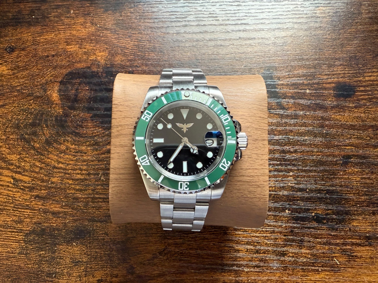 custom built Mod Watch POWERED BY Nh35 Automatic Movement