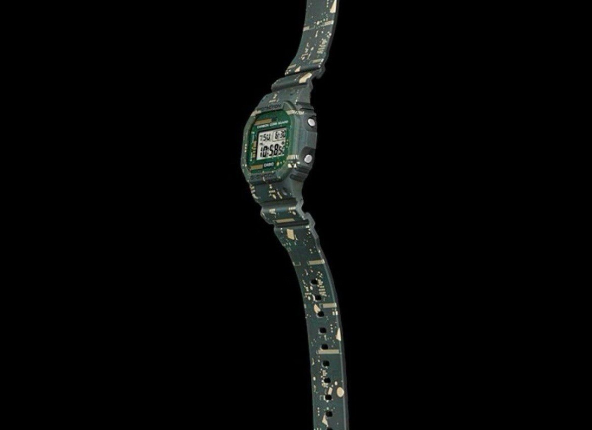Casio G-Shock DWE-5600CC-3ER Resin Case with Green Plastic Band Men’s From Japan