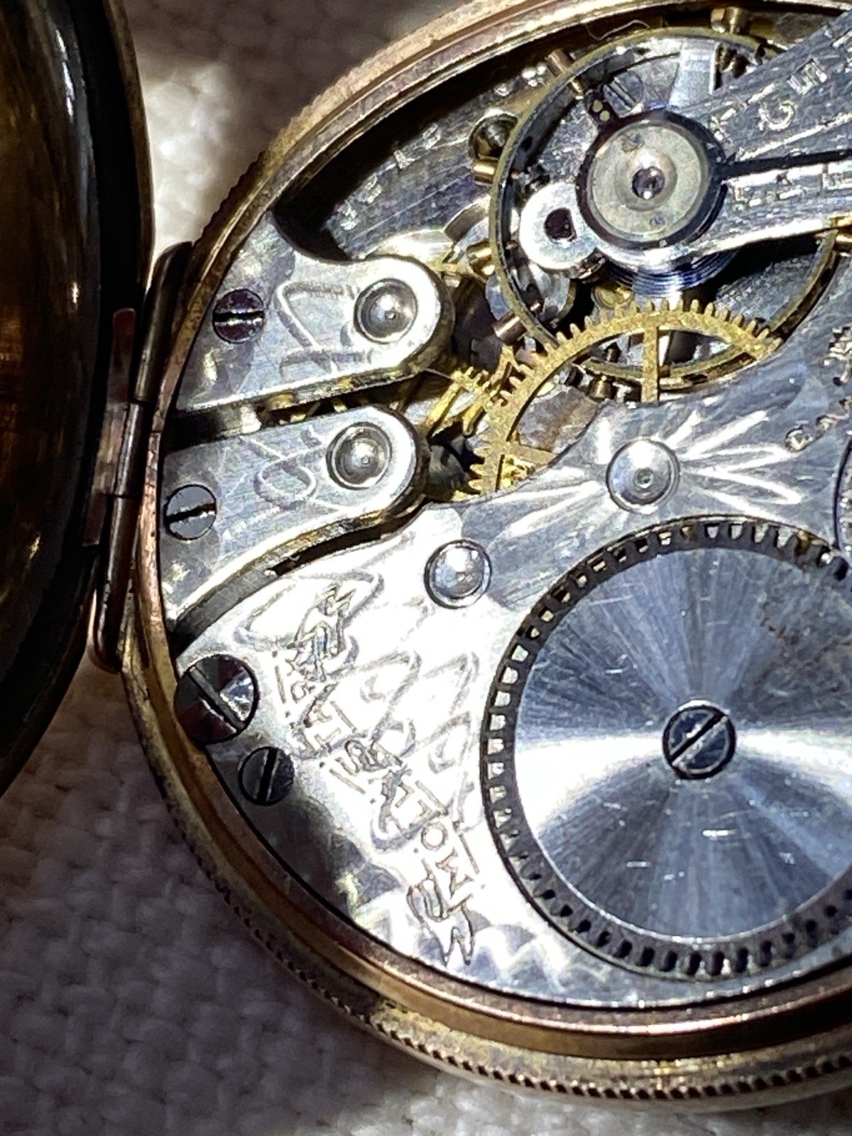 Antique Molly Stark Hampden Pendant Watch Rose Gold Filled Deuco Case