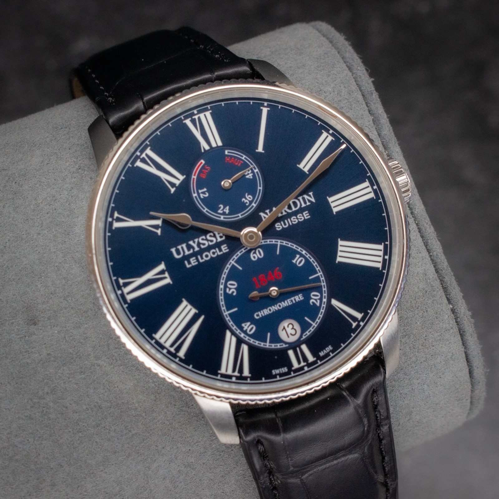 Ulysse Nardin Marine Chronometer Torpilleur 45mm Blue Dial 1183-310/43