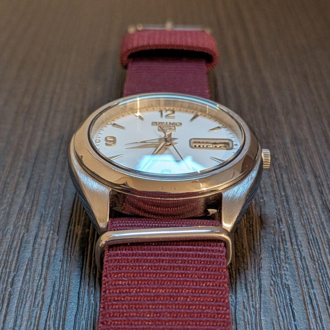 Seiko 5 7S26-0440 Automatic Watch Sapphire Crystal NATO Strap