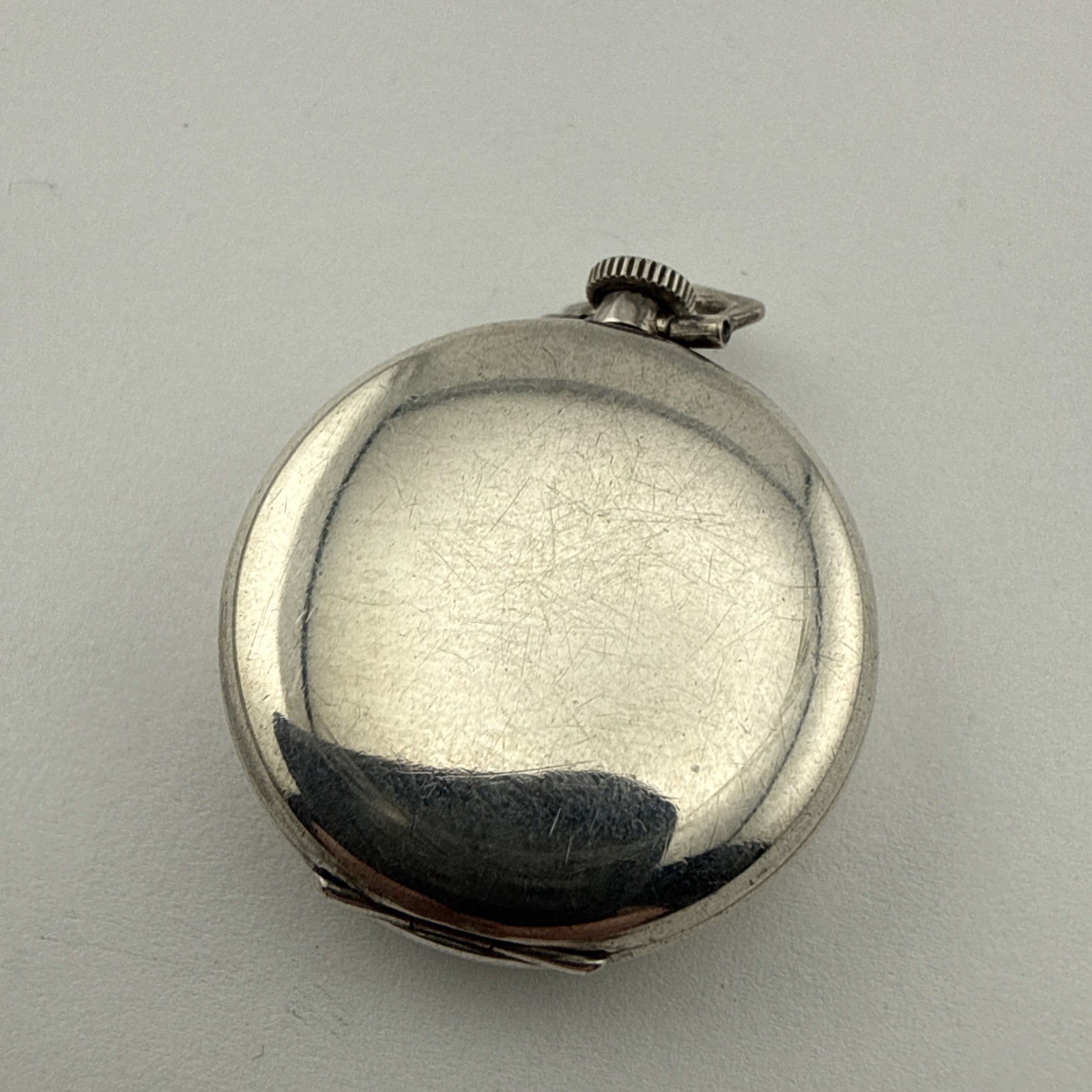 HAMILTON 987S Sterling Silver Hacking Second Pocket Watch 6/0s 17j – Working