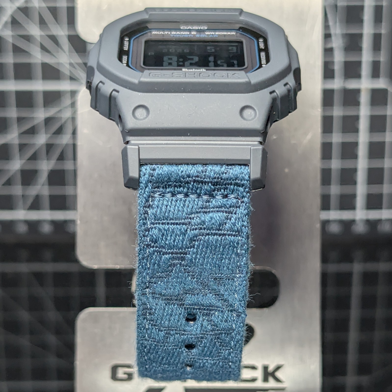 Casio G-Shock ECO GW-BX5600 Solar Multiband MiP Square Black Blue GW-BX5600CBG-2