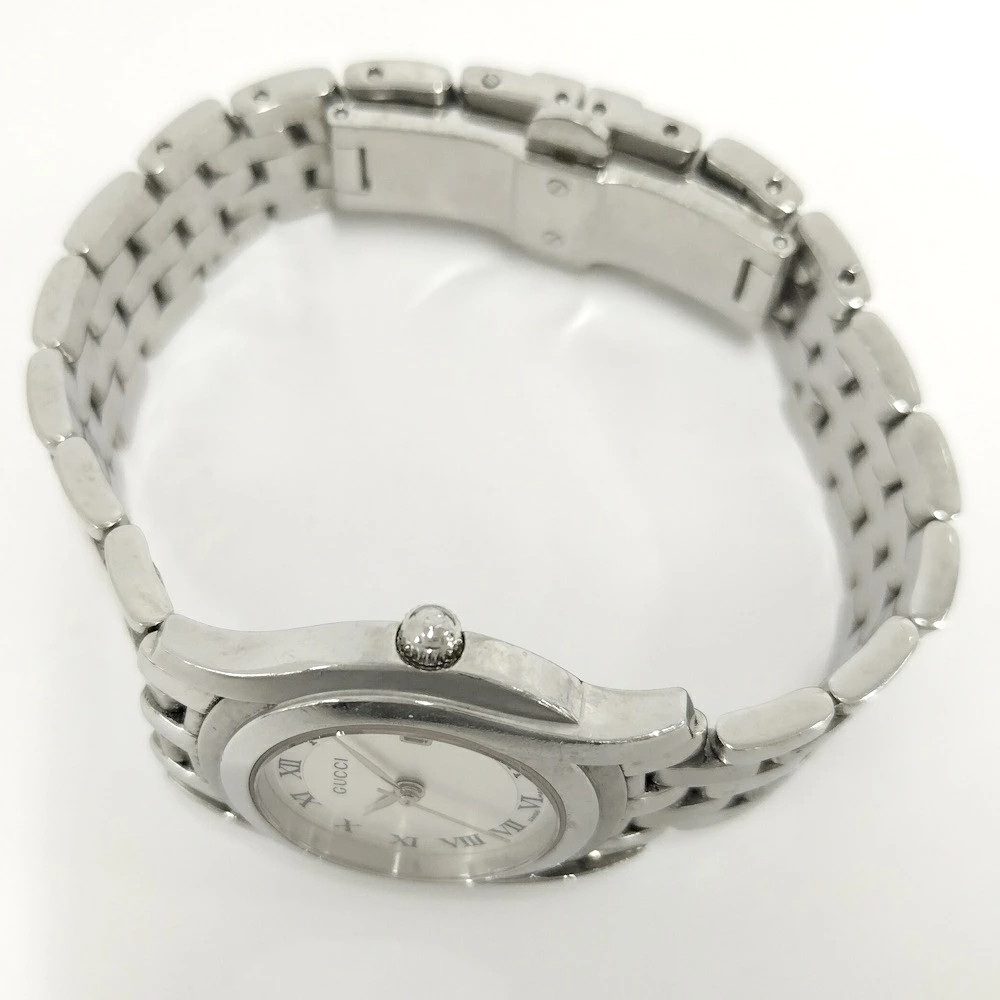 Used GUCCI Watch SS Quartz Silver Dial 5500L
