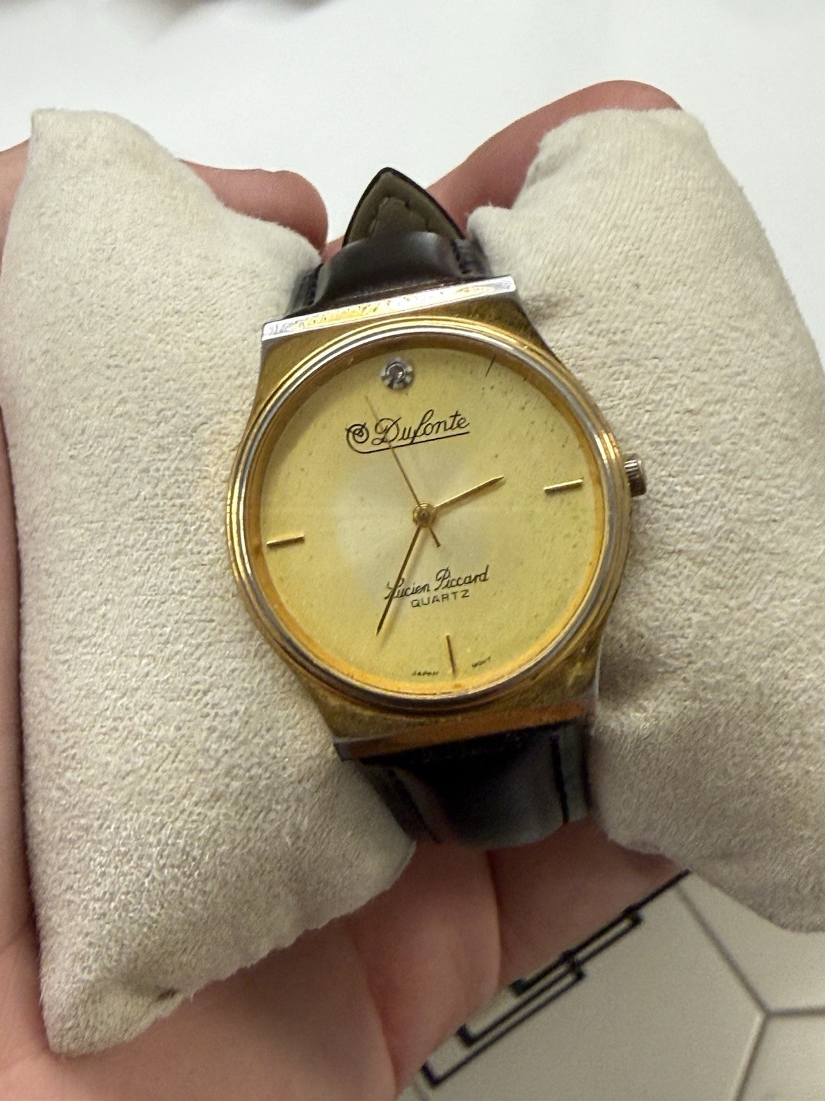 Lucien Piccard Dufonte Women’s Diamond Bezel Quartz Watch