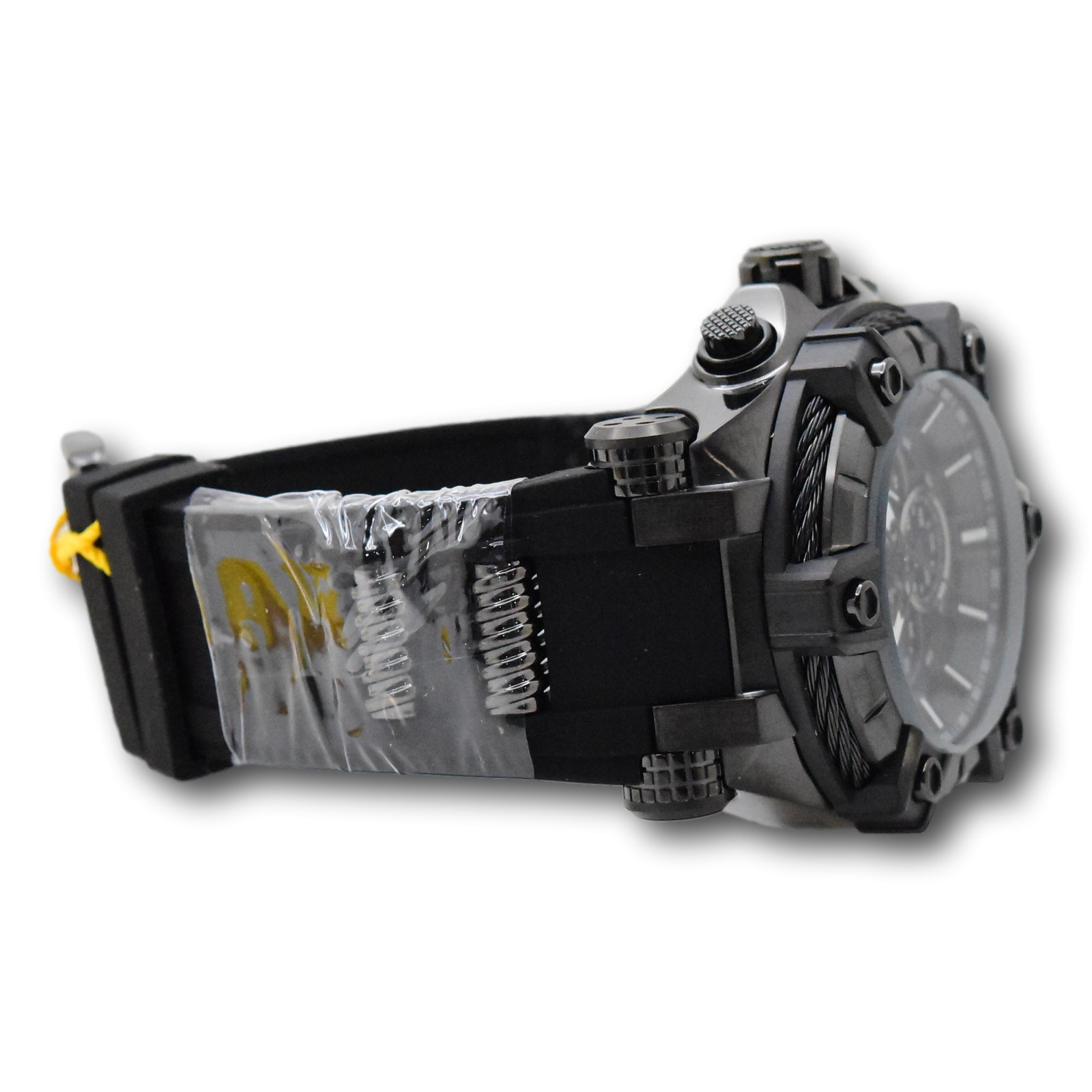 Invicta Bolt Cable Surge Men’s 52mm Triple Black Stealth Chronograph Watch 35550