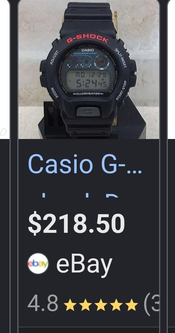 95′ Original Casio G-Shock Men’s Digital Watch – DW-6900-1V