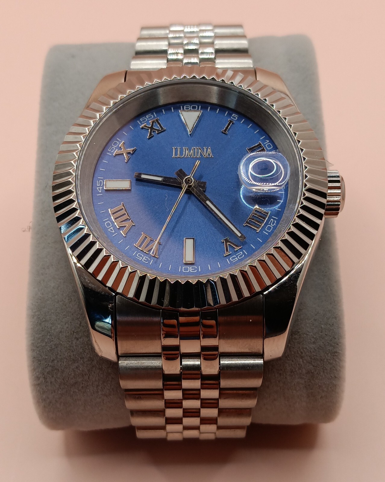 Micro brand Lumina 40mm Automatic Dress Watch 28,800 vph Sunburst Dial USA Rare