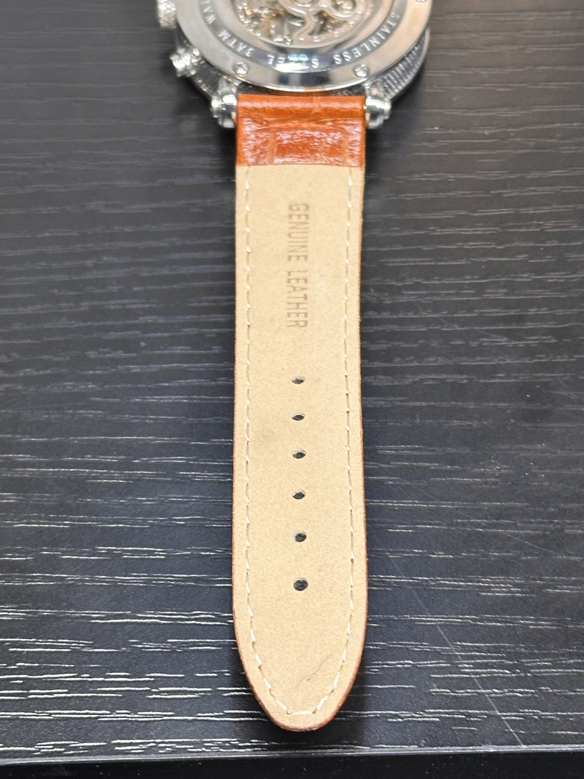 Stauer ST-266SC-L50BR Chronograph Watch with Leather Band
