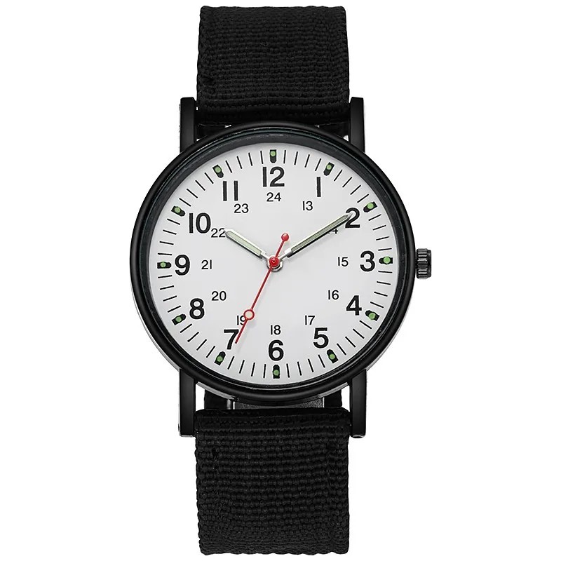 Military Watch Army Durable Water Proof Luminous 24Hours Dial Nylon Strap USA