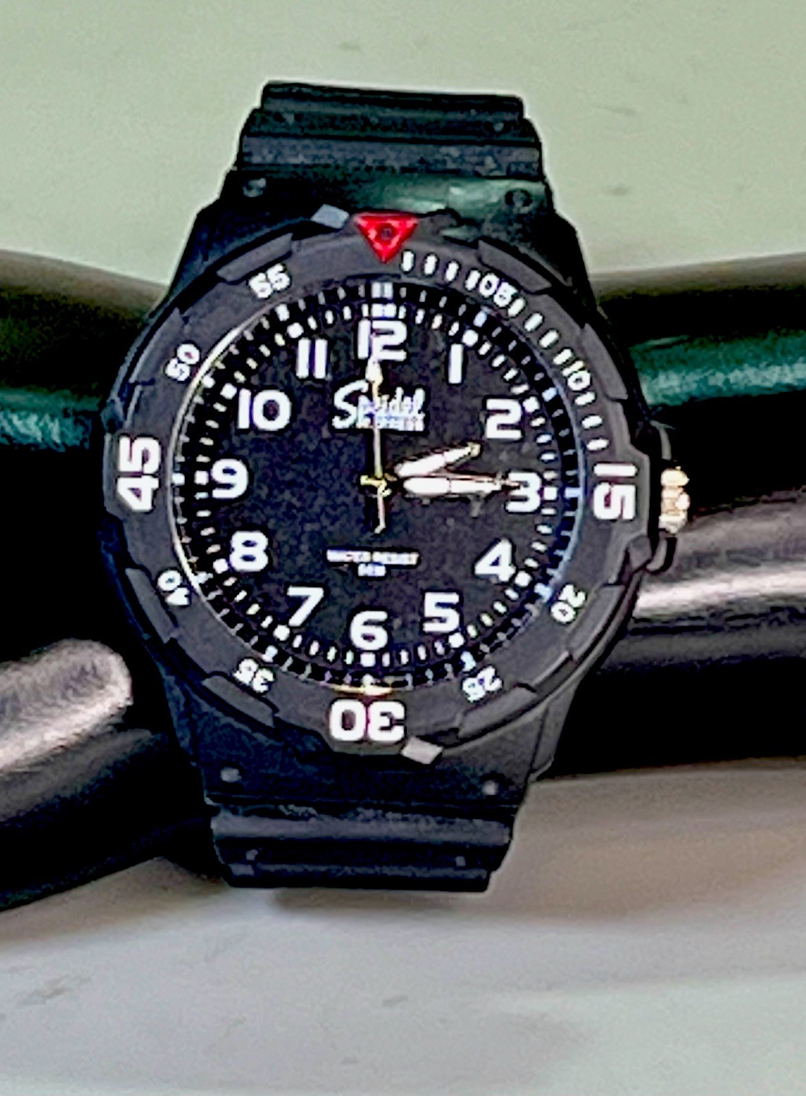 Speidel Time Express Quartz Analog Black Dial 44-47.9mm Plastic Strap Watch