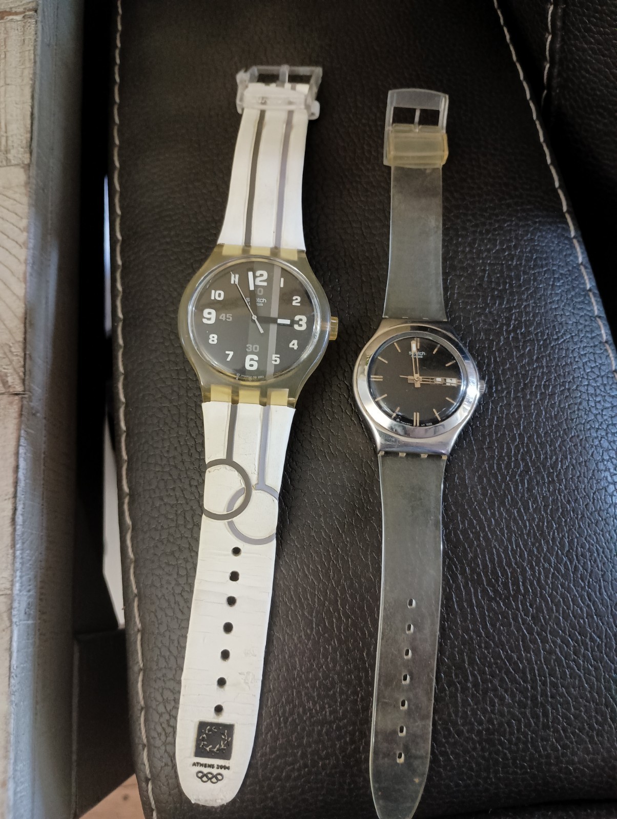 Lot Of Swatch Watches–2004 Olympic Athens Watch And Swatch Irony Jelly Watch