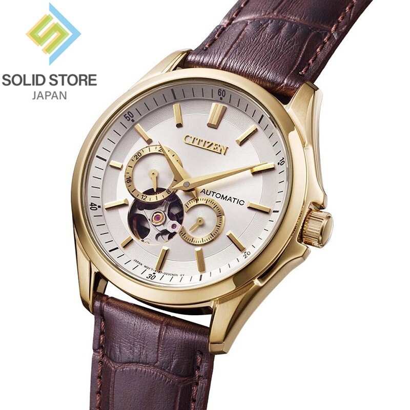 CITIZEN COLLECTION NP1013-02P Mechanical Automatic Watch Leather Band 38.9mm