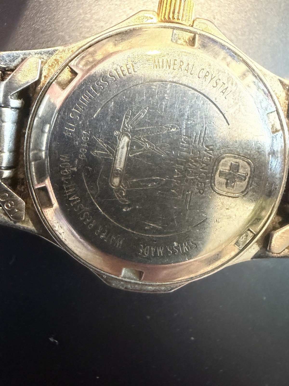 Wenger 79169 Swiss Military Two Tone Women Wrist Watch Swiss Made