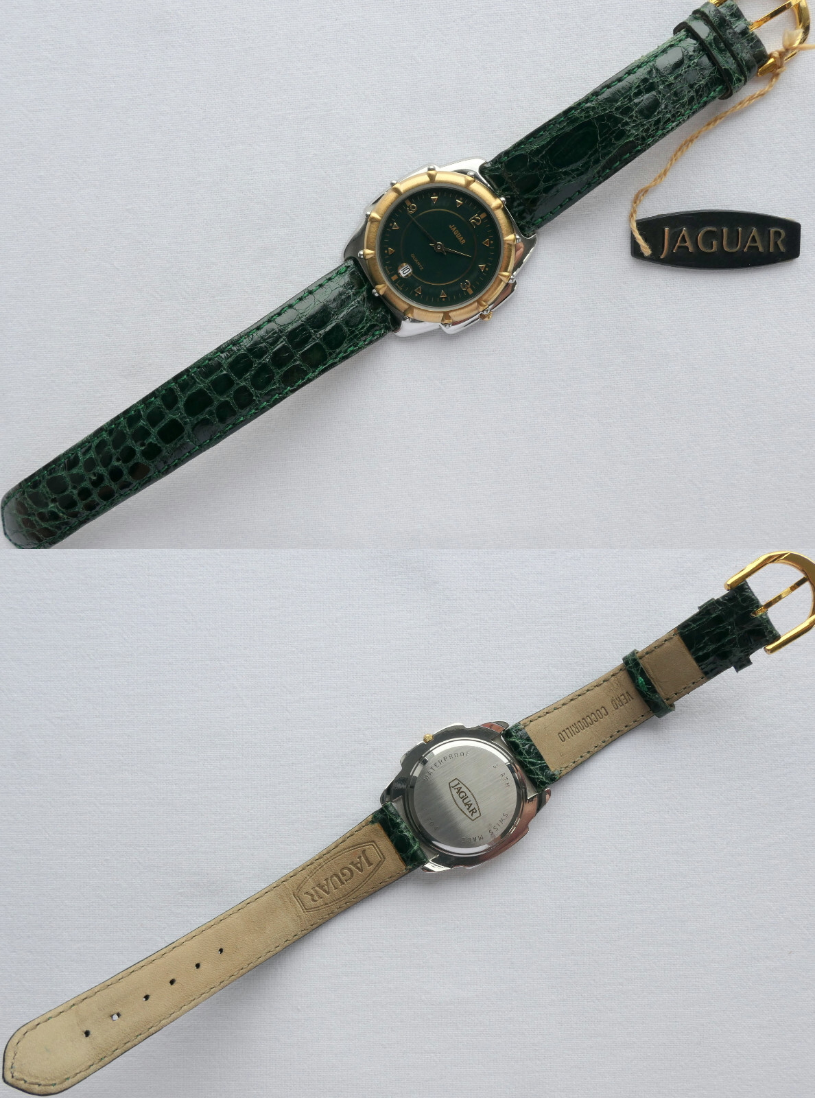 Jaguar Classic Coupe Car Accessory British Racing Green Swiss Made Luxury Watch