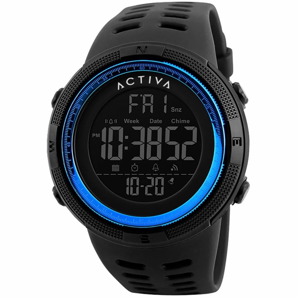 Activa X Invicta Digital Men’s Watch – 50mm. Black (ACW1915-010)