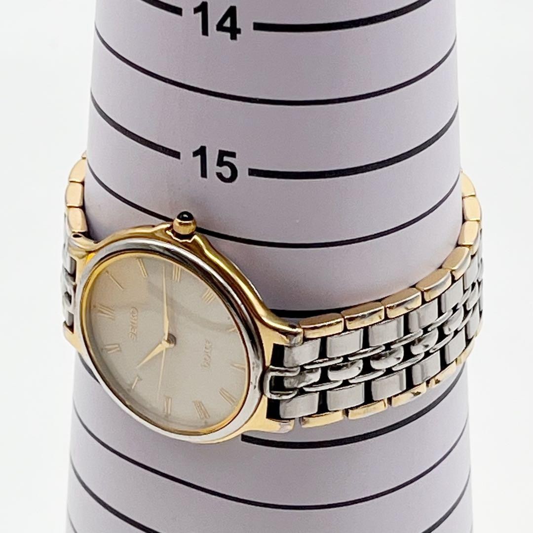 SEIKO DOLCE Round Gold Combination Men’s Watch 32.1mm From Japan