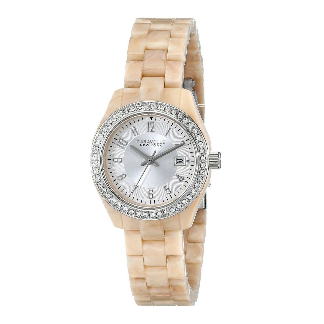Bulova Caravelle Women’s Quartz Beige Resin Watch 43M109