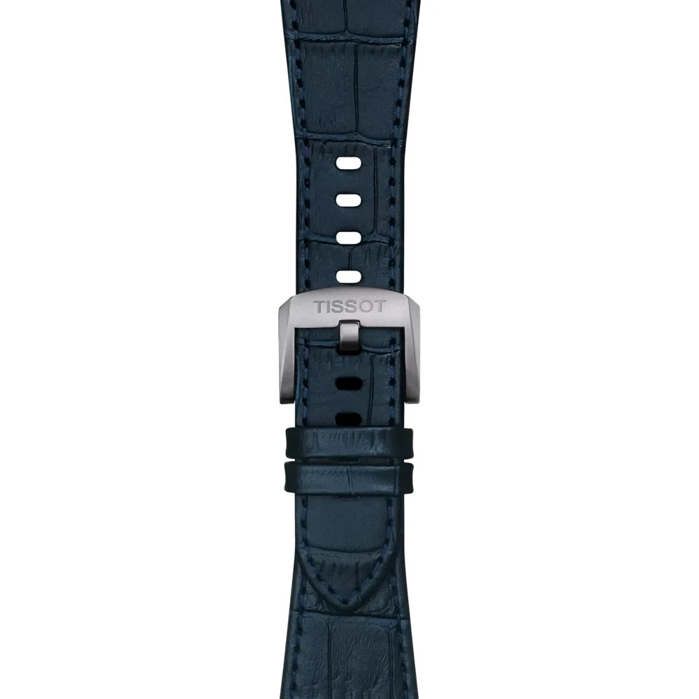 Tissot PRX Quartz Blue Dial Blue Leather Strap 40mm SWISS Watch T1374101604100