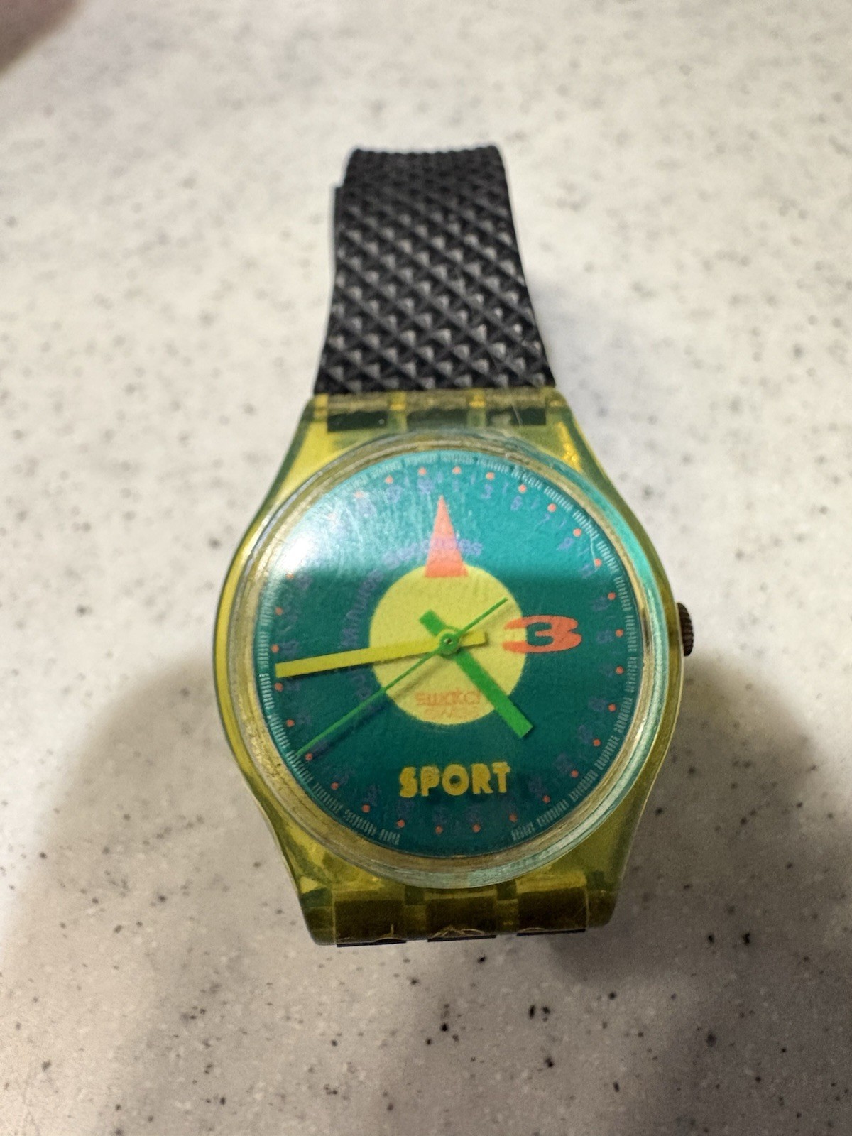 Swatch Sport Watch Multicolour AG 1991 Model needs battery untested