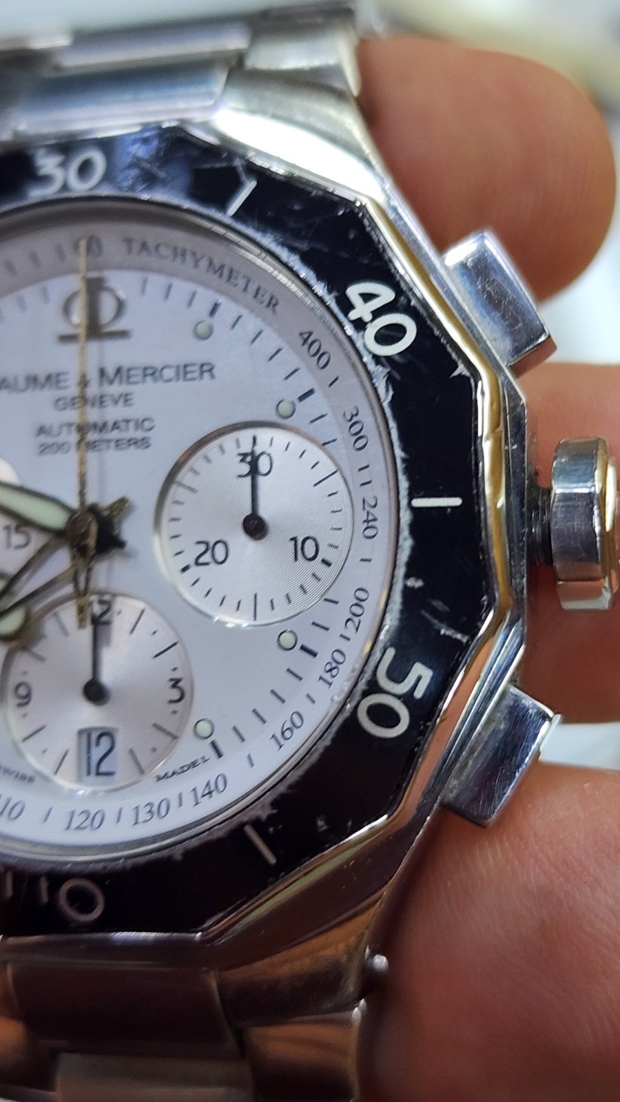 Baume Mercier Riviera Chronograph 43mm Auto Cal 7753 Mens Watch
