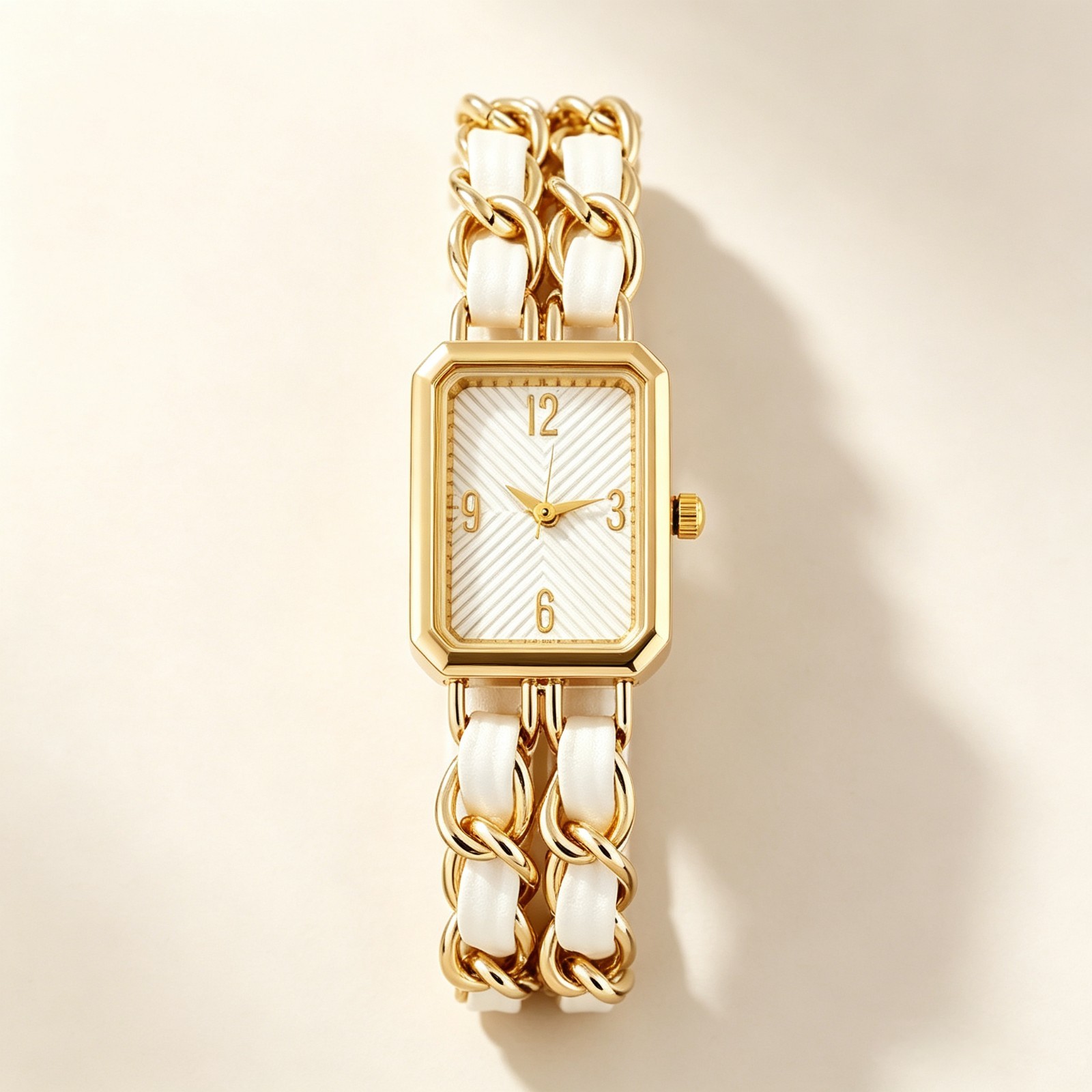 Luxury Leather Strap Vintage Square Quartz Watch Fashion Gift For Women US Stock