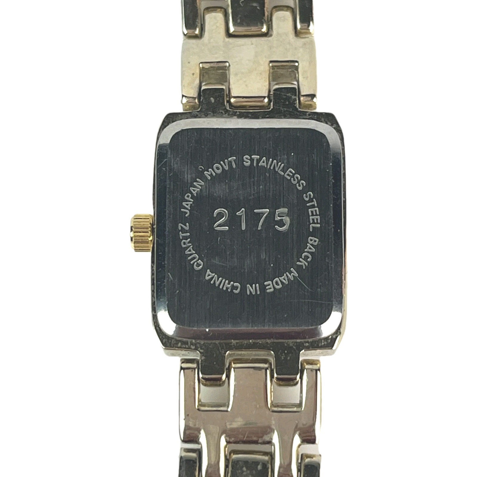Rumours Women’s Watch Gold Tone 11mm Square Bracelet Band New Battery Running