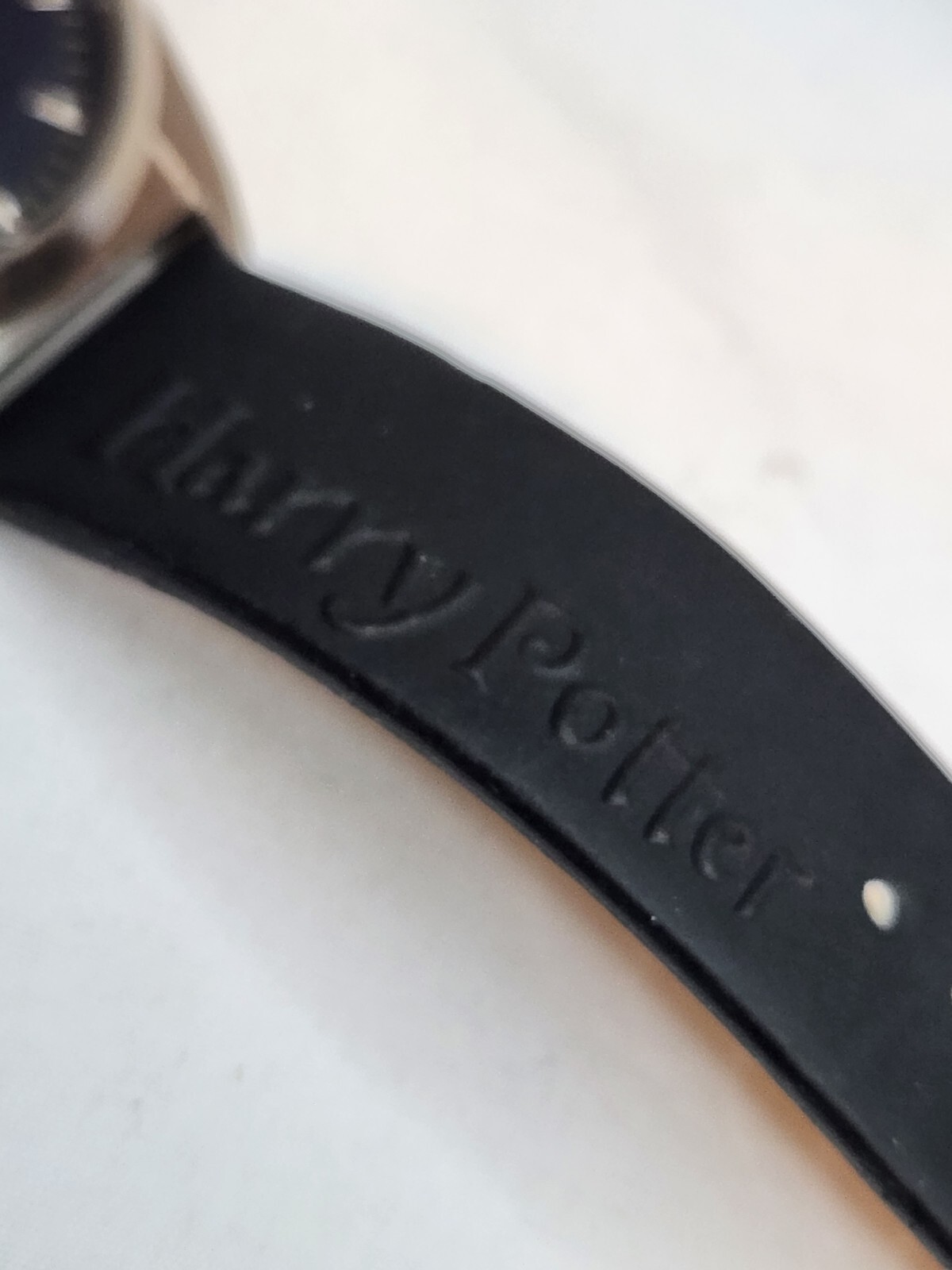 HARRY POTTER Watch Quidditch 32mm Silver Tone SSI Black Leather Band New Battery
