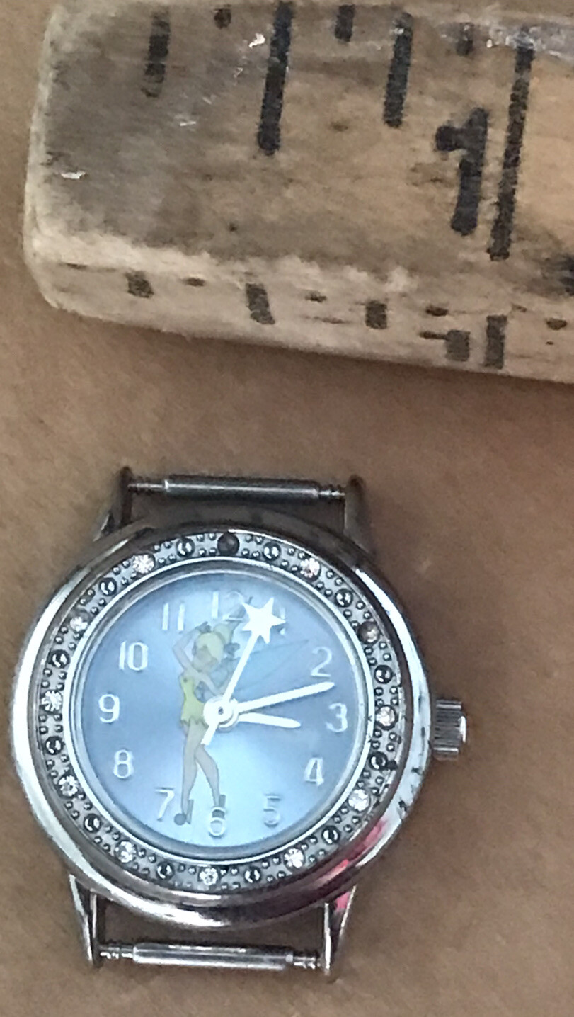 Disney Tinkerbell Watch Face and Bezel Water Resistent 30 Meters Stainless Steel