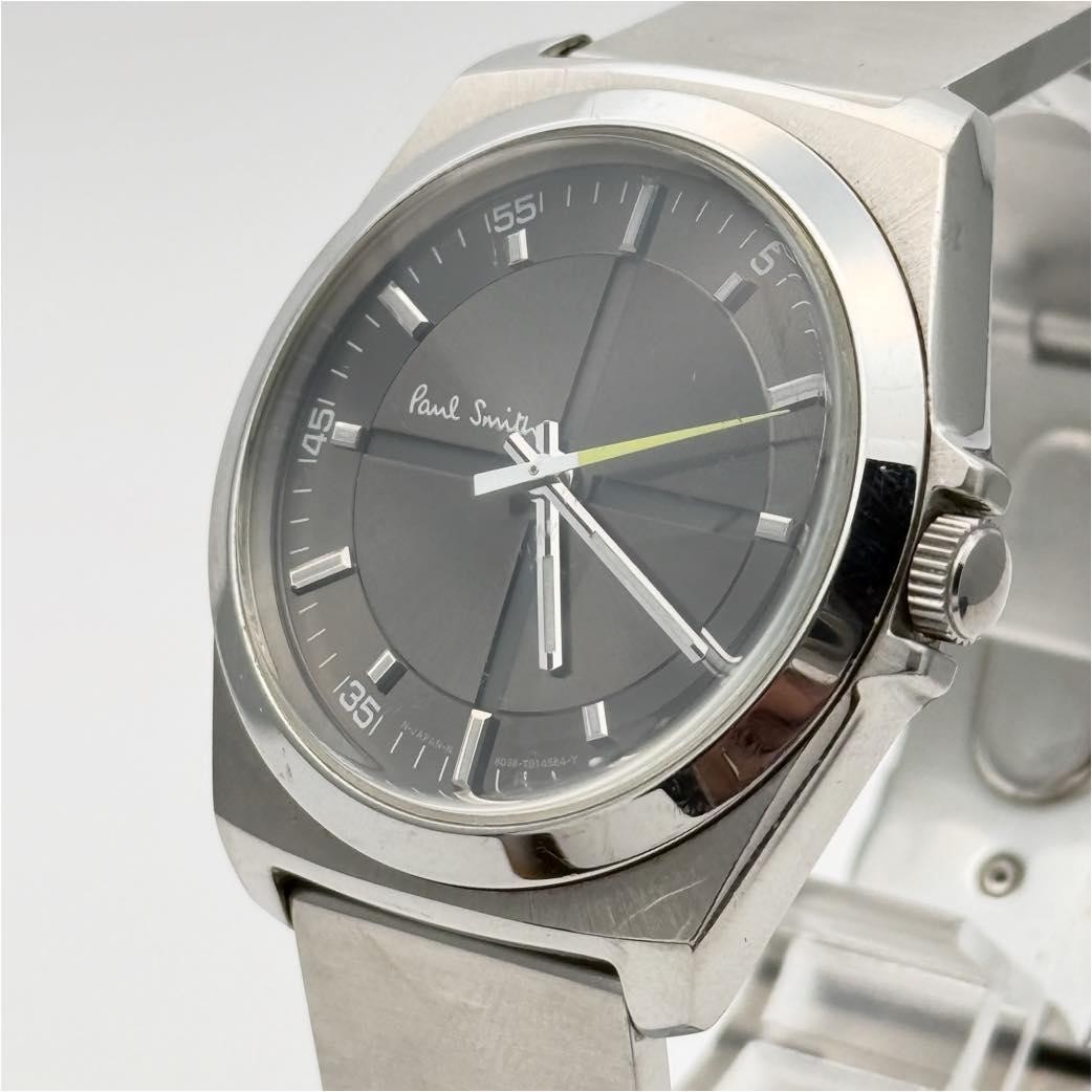 Paul Smith Closed Eyes Dial Quartz Stainless Steel Mens Watch 6038 Japan In hand