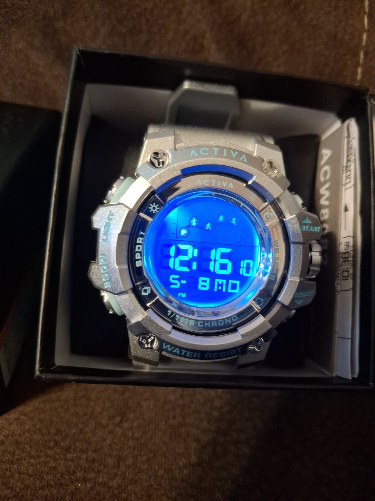 Activa X Invicta Digital Summit Unisex Watch 50mm Silver ACW8082-025 Brand New