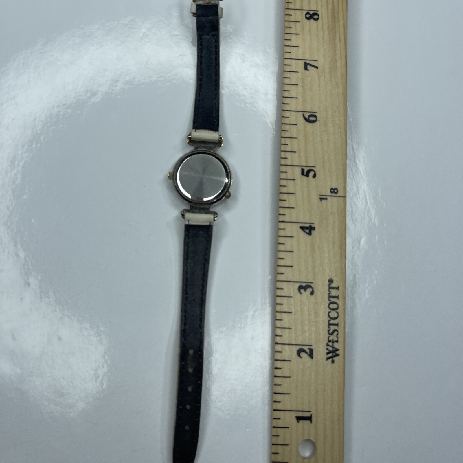 E Carriage Silver White Leather Ladies Vtg D4 Philippines Stainless Works
