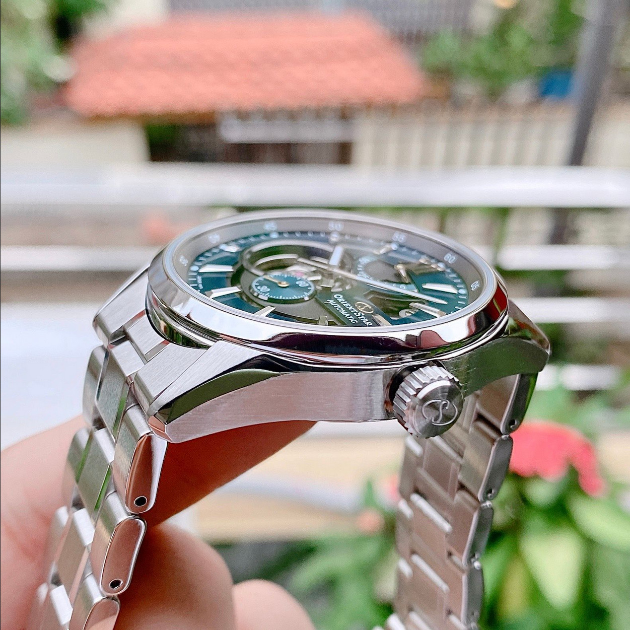 Orient Star Automatic RK-AV0114E Emerald Green Dial Men’s Watch Power Reserve