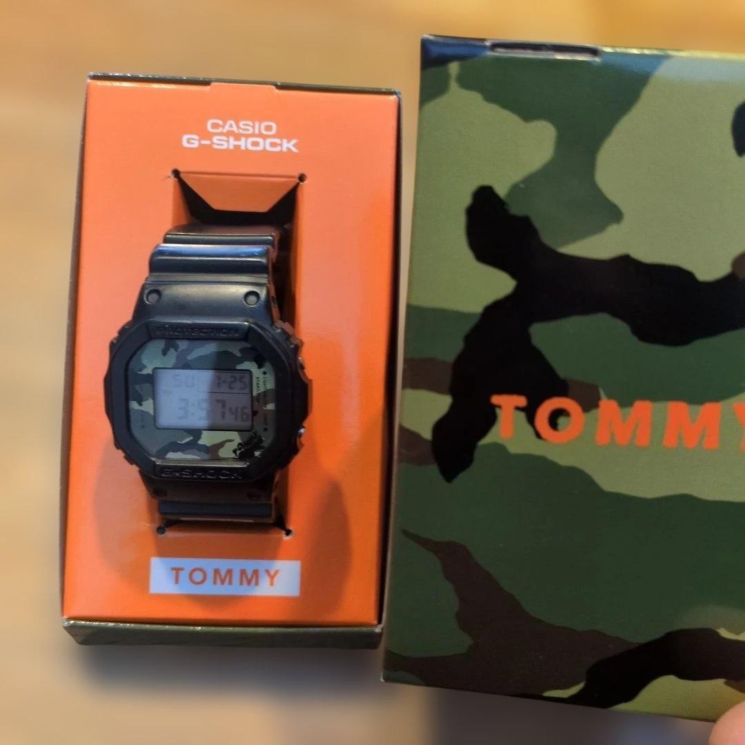 CASIO G-SHOCK DW-5600VT Watch Camo Khaki Tommy Collab Edition