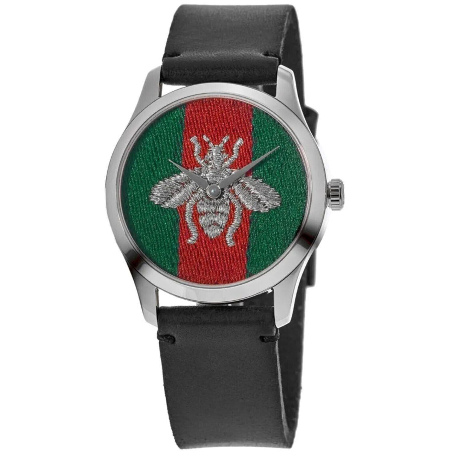 Gucci G-Timeless Contemporary Bee Motif Quartz Watch – YA1264149 ($950 MSRP)